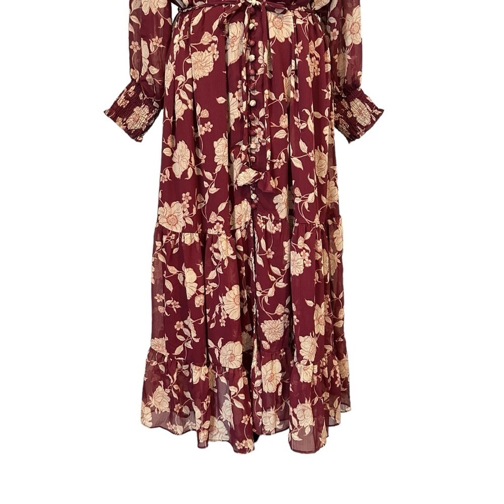 Dress forum size small fun bohemian floral long sleeve dress. - Picture 12 of 16